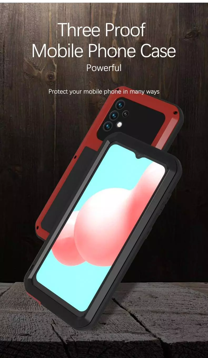 Протиударний чохол бампер для Samsung Galaxy A23 5G / Galaxy A23 Love Mei PowerFull Red (Червоний)