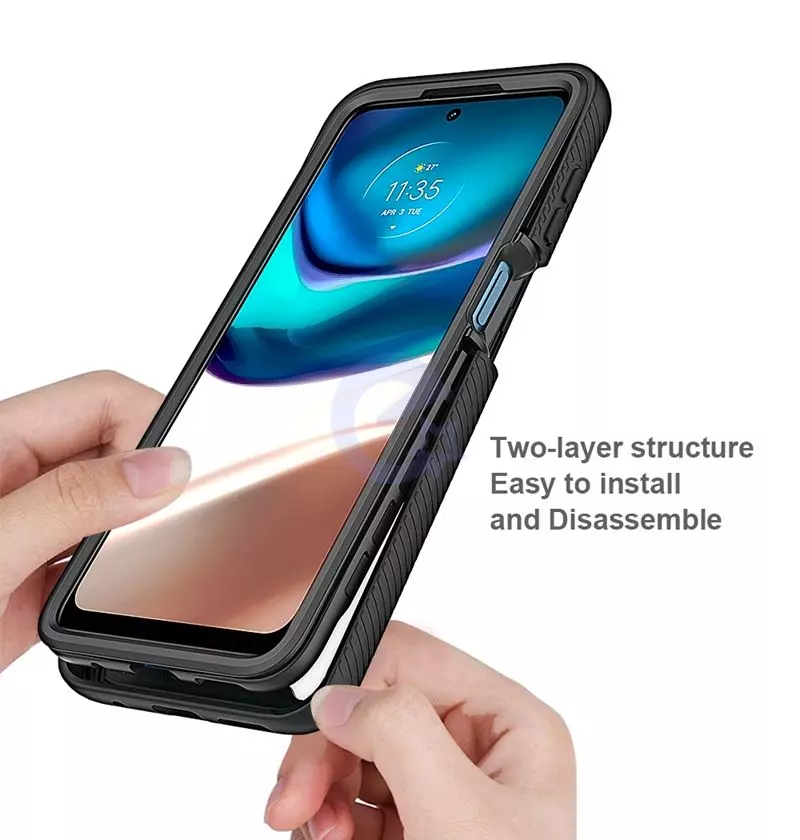 Противоударный чехол бампер для Motorola Moto G42 Anomaly Hybrid 360 Black (Черный) Противоударный чехол бампер для Motorola Moto G42 Anomaly Hybrid 360 Black (Черный)