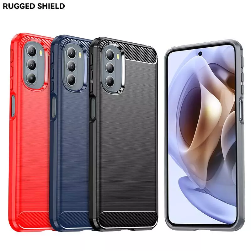 Противоударный чехол бампер для Motorola Moto G71 5G iPaky Carbon Fiber Blue (Синий) Противоударный чехол бампер для Motorola Moto G71 5G iPaky Carbon Fiber Blue (Синий)