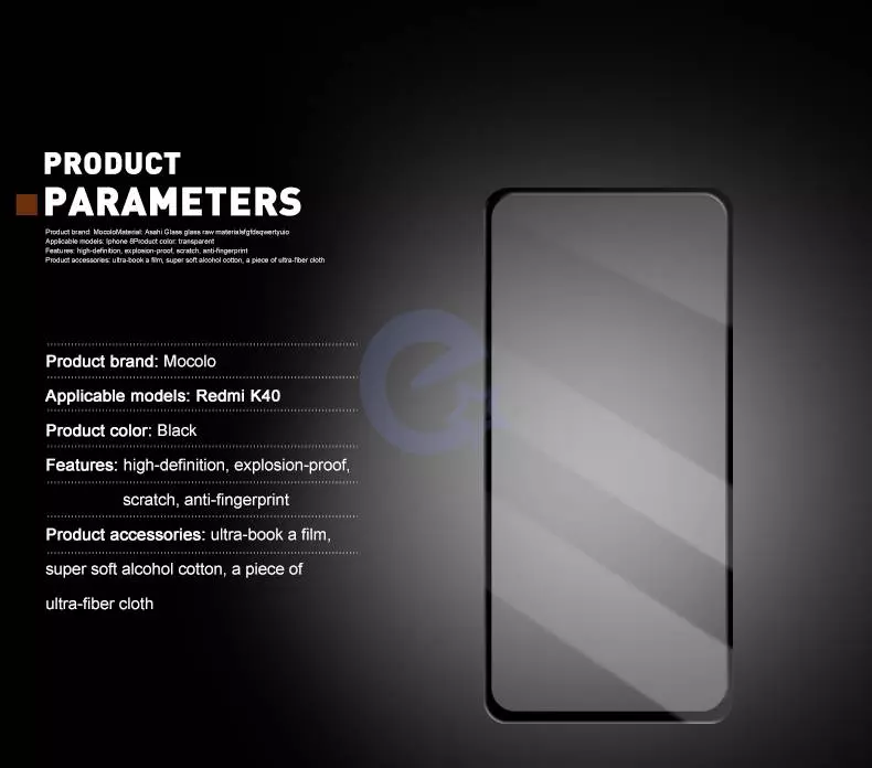 Защитное стекло для Xiaomi Poco X4 NFC Mocolo 3D Glass Black (Черный)