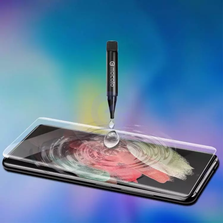 Захисне скло для Samsung Galaxy S22 Ultra Mocolo UV Glass (клей + ультрафіолетова лампа) Transparent (Прозорий)