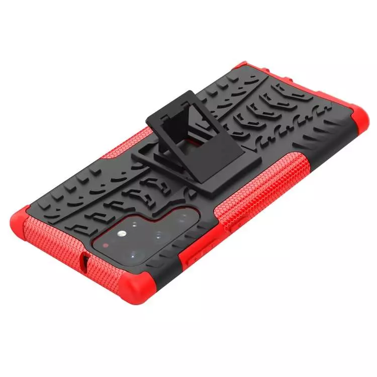 Протиударний чохол бампер для Samsung Galaxy S22 Ultra Nevellya Case (вбудована підставка) Red (Червоний)