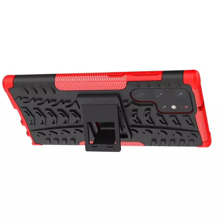 Протиударний чохол бампер для Samsung Galaxy S22 Ultra Nevellya Case (вбудована підставка) Red (Червоний)