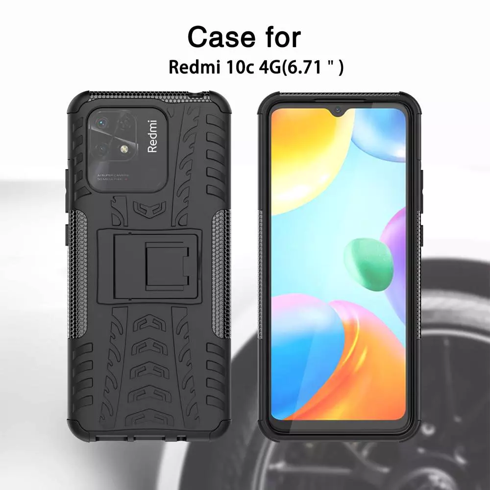 Протиударний чохол бампер для Realme Narzo 50A Nevellya Case (вбудована підставка) Red (Червоний)
