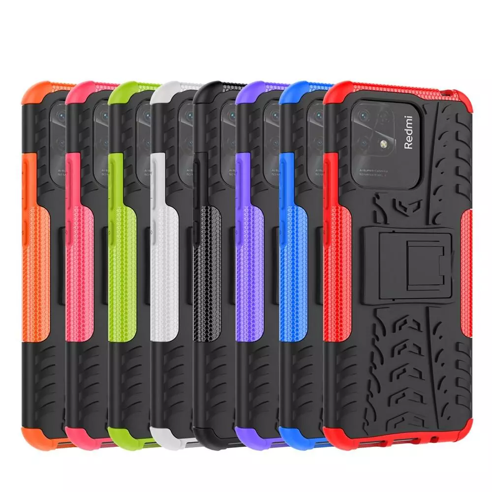 Протиударний чохол бампер для Realme Narzo 50A Nevellya Case (вбудована підставка) Red (Червоний)