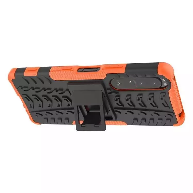Противоударный чехол бампер для Sony Xperia Pro-I Nevellya Case (встроенная подставка) Red (Красный)