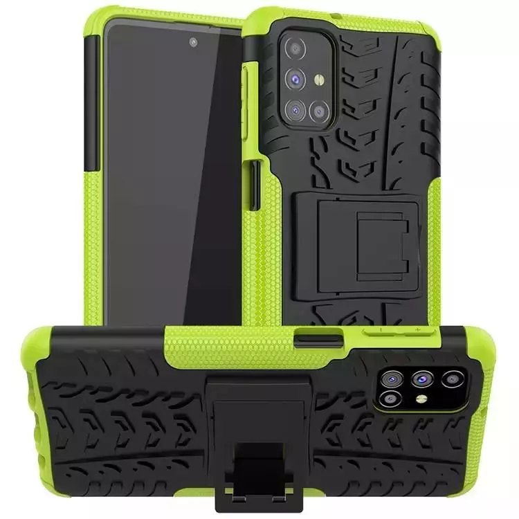 Противоударный чехол бампер для Xiaomi Redmi Note 12 Pro 5G / Poco X5 Pro Nevellya Case (встроенная подставка) Green (Зеленый)