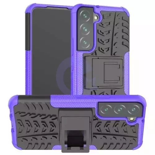 Противоударный чехол бампер для Samsung Galaxy S23 Plus Nevellya Case (встроенная подставка) Purple (Пурпурный)