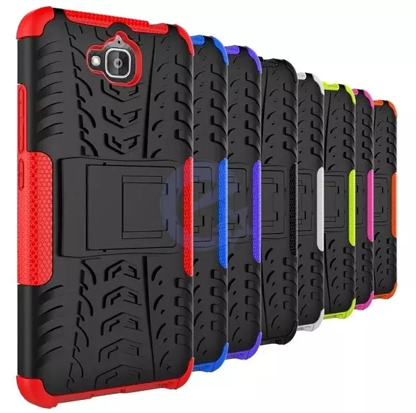Противоударный чехол бампер для Samsung Galaxy S23 Plus Nevellya Case (встроенная подставка) Red (Красный)