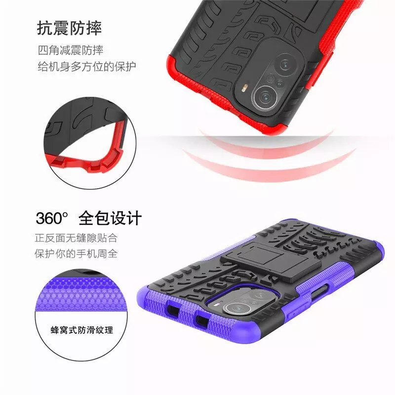 Протиударний чохол бампер для Xiaomi Redmi A1 / Redmi A2 Nevellya Case (вбудована підставка) Black (Чорний)