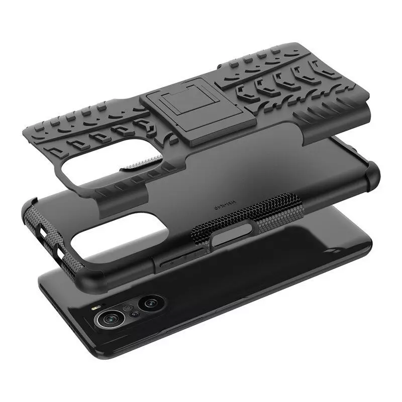 Протиударний чохол бампер для Xiaomi Redmi A1 / Redmi A2 Nevellya Case (вбудована підставка) Black (Чорний)