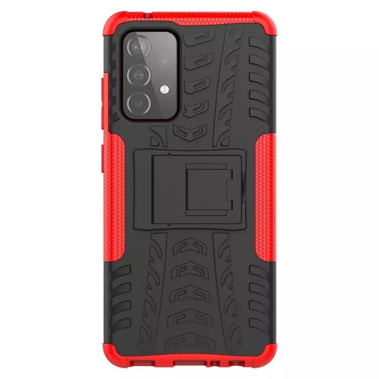 Протиударний чохол бампер для Samsung Galaxy A73 5G Nevellya Case (вбудована підставка) Red (Червоний)