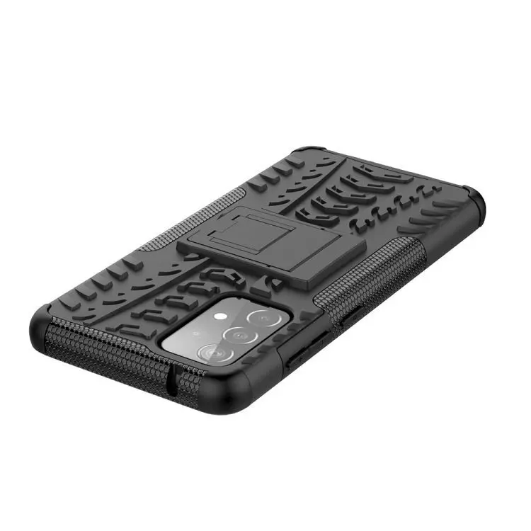 Протиударний чохол бампер для Samsung Galaxy A53 5G Nevellya Case (вбудована підставка) Black (Чорний)