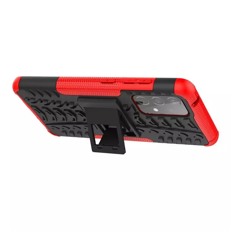 Протиударний чохол бампер для Samsung Galaxy A73 5G Nevellya Case (вбудована підставка) Red (Червоний)