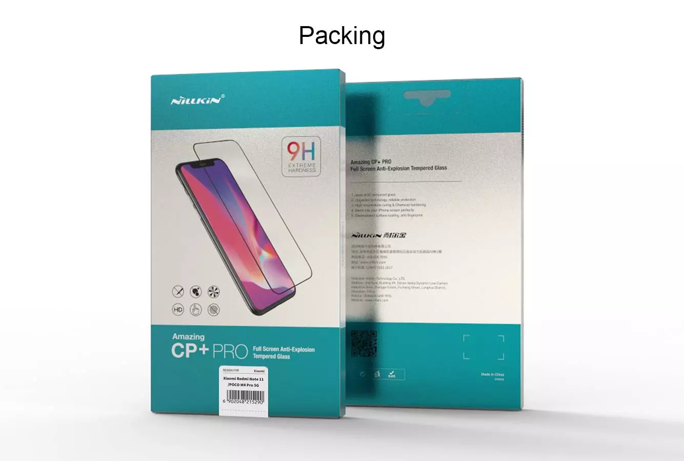 Закаленное защитное стекло Nillkin CP+ PRO для Xiaomi Poco M4 Pro Black (Черный) Закаленное защитное стекло Nillkin CP+ PRO для Xiaomi Poco M4 Pro Black (Черный)