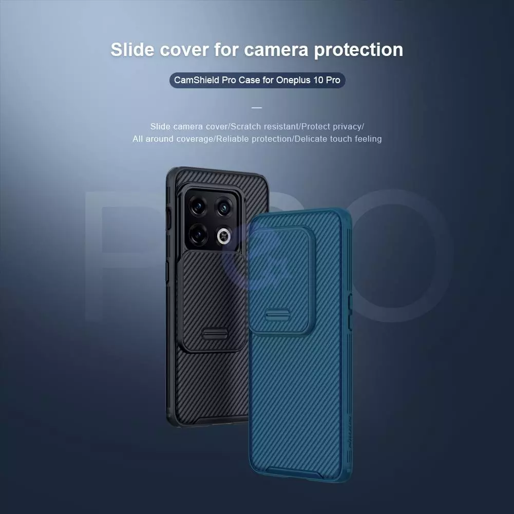 Протиударний чохол бампер Nillkin CamShield Pro (шторка на камеру) для OnePlus 10 Pro Green (Зелений) Протиударний чохол бампер Nillkin CamShield Pro (шторка на камеру) для OnePlus 10 Pro Green (Зелений)