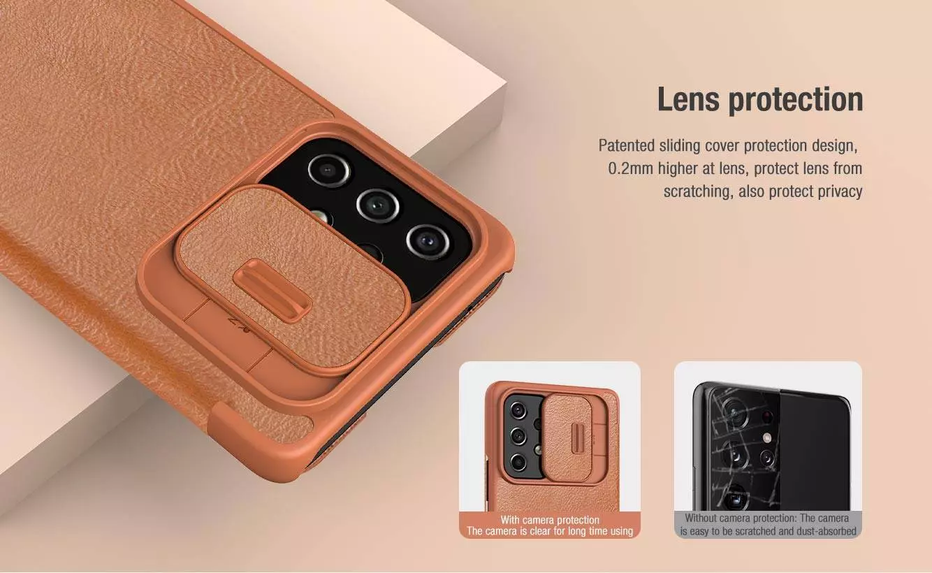 Чехол книжка Nillkin Qin Pro (шторка на камеру) для Samsung Galaxy A53 5G Red (Красный) Чехол книжка Nillkin Qin Pro (шторка на камеру) для Samsung Galaxy A53 5G Red (Красный)