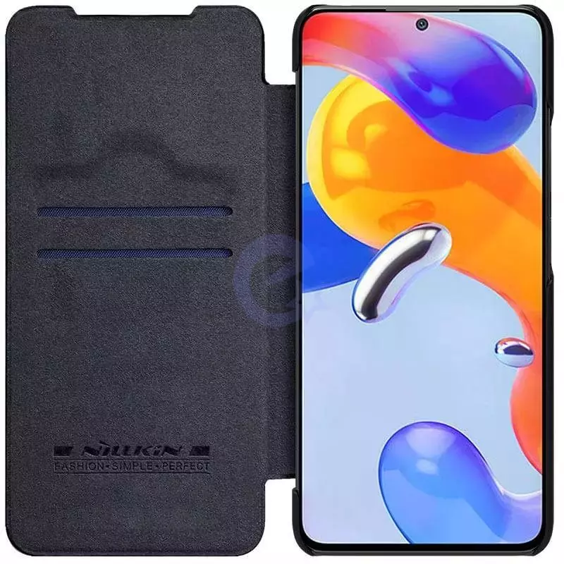 Чехол книжка Nillkin Qin Pro (шторка на камеру) для Xiaomi Redmi Note 12 Pro 5G / Poco X5 Pro Black (Черный)