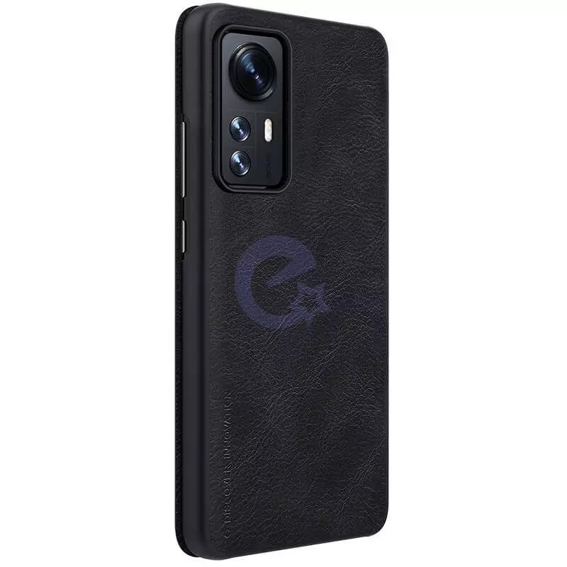 Чехол книжка Nillkin Qin для Xiaomi 12 / 12S / 12X Black (Черный)