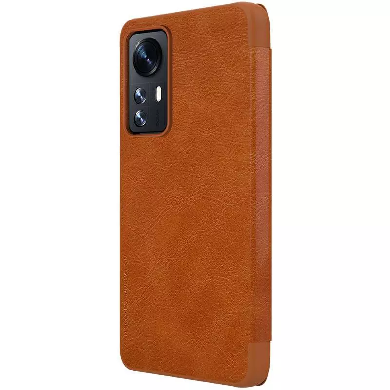 Чехол книжка Nillkin Qin для Xiaomi 12 / 12S / 12X Brown (Коричневый)