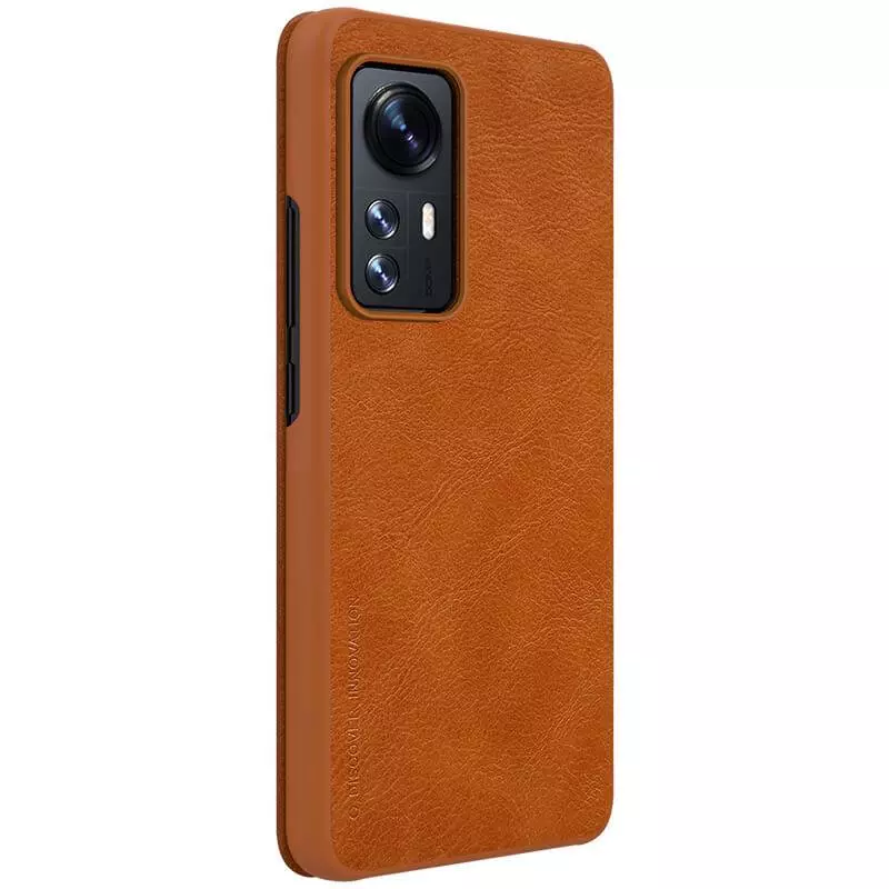 Чехол книжка Nillkin Qin для Xiaomi 12 / 12S / 12X Brown (Коричневый)