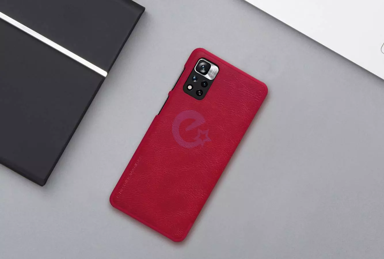 Чехол книжка Nillkin Qin для Xiaomi Redmi Note 11 Pro Plus 5G Black (Черный)