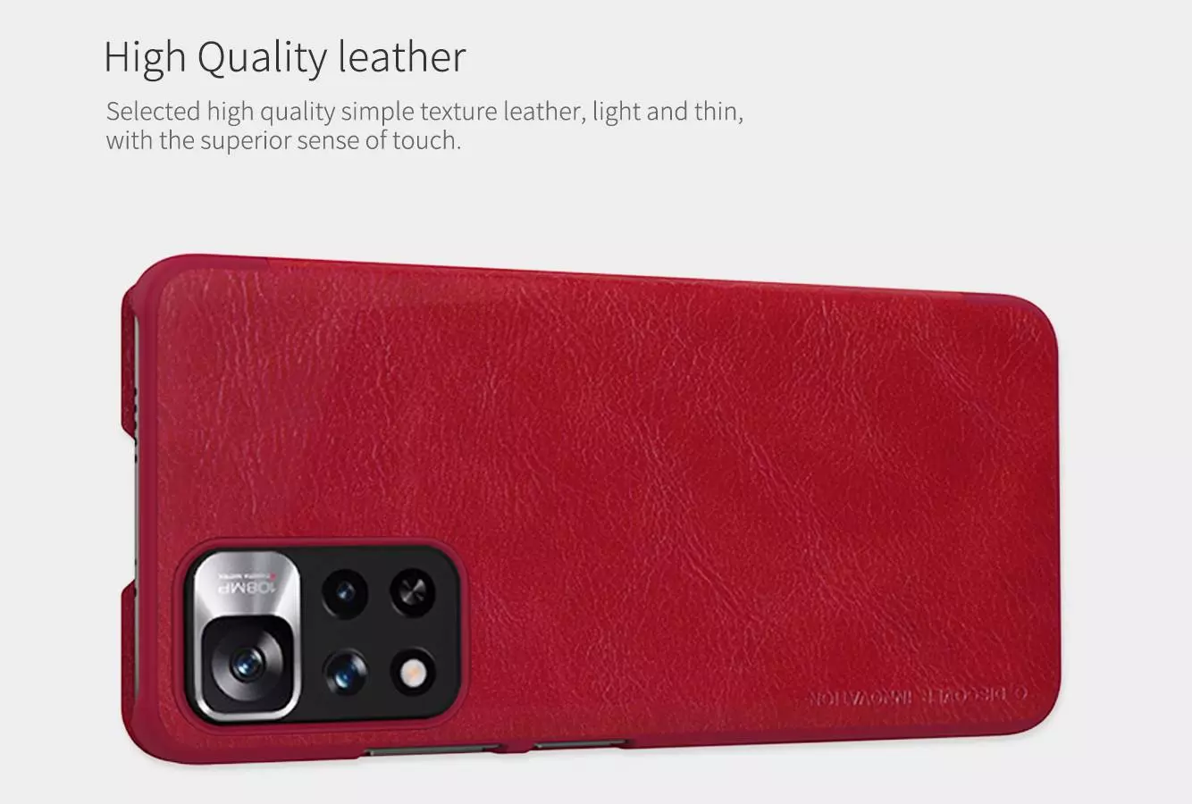 Чехол книжка Nillkin Qin для Xiaomi Redmi Note 11 Pro / Redmi Note 11 Pro 5G / Redmi Note 11E Pro Brown (Коричневый)