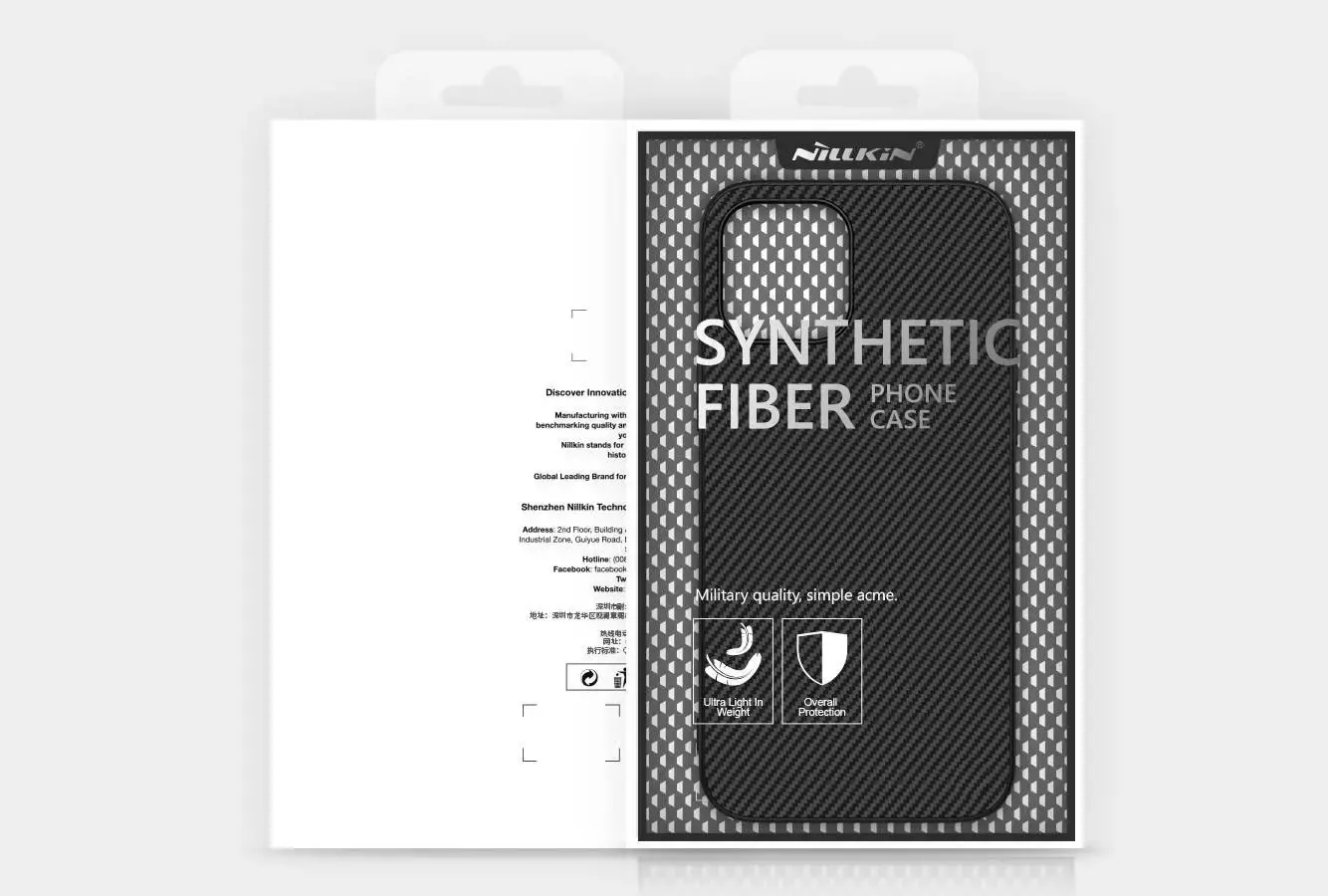 Чехол бампер Nillkin Synthetic Fiber для Vivo Y02 Black (Черный) Чехол бампер Nillkin Synthetic Fiber для Vivo Y02 Black (Черный)