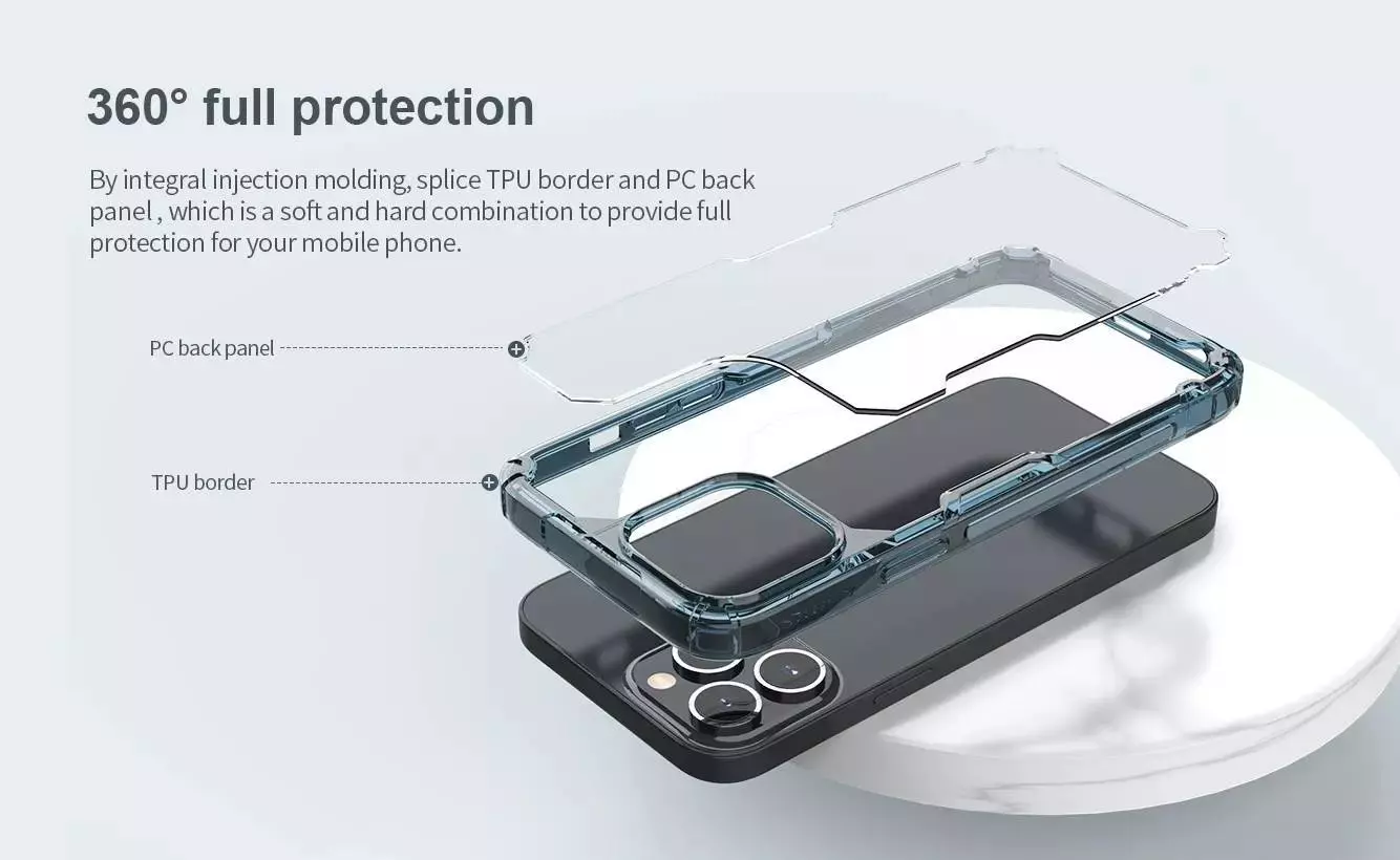 Чехол бампер Nillkin TPU Nature Pro для Vivo Y02 Transparent (Прозрачный)