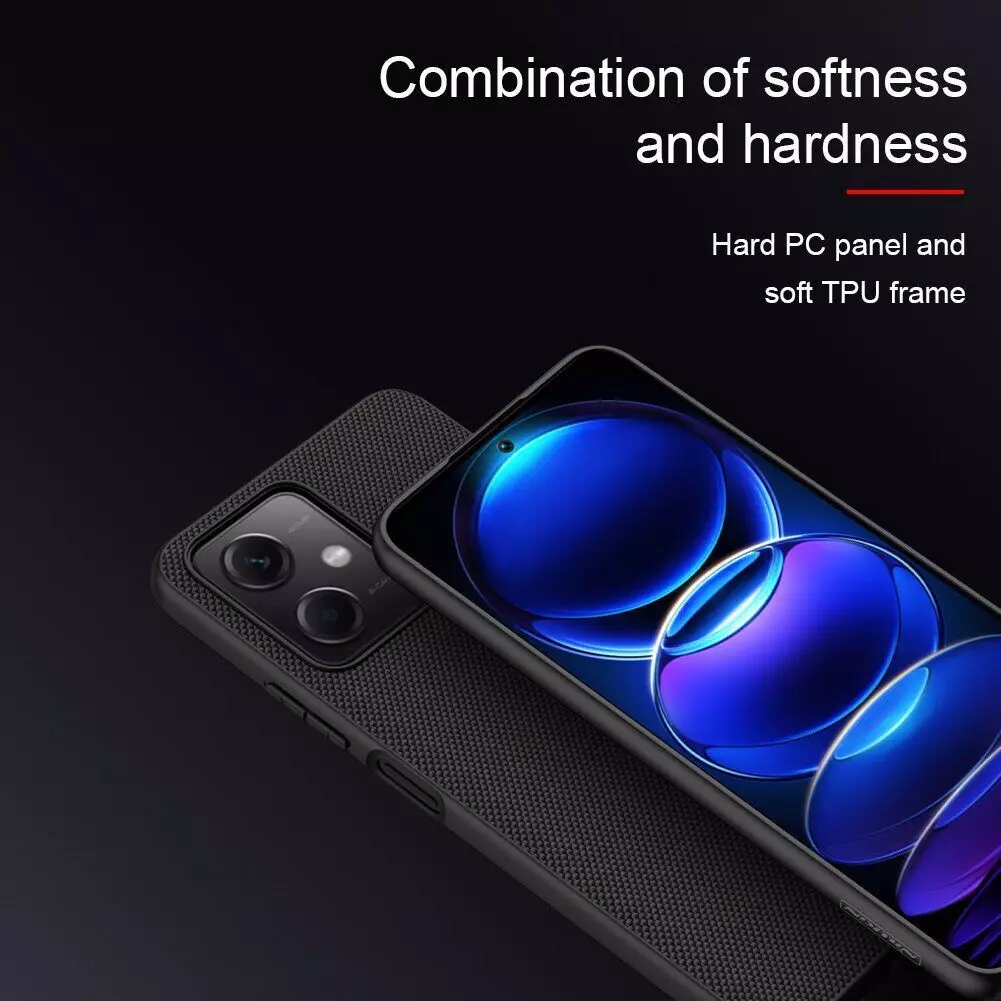 Чохол бампер Nillkin Textured для Xiaomi Redmi Note 12 Black (Чорний) Чохол бампер Nillkin Textured для Xiaomi Redmi Note 12 Black (Чорний)