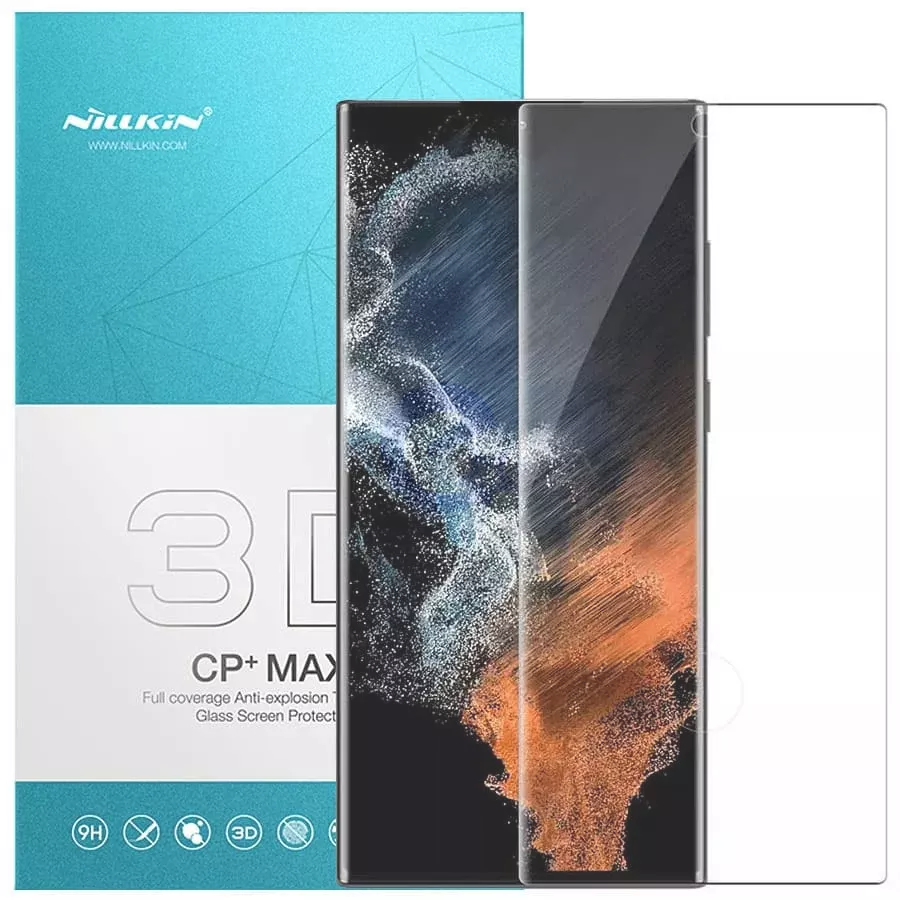 Закаленное защитное стекло Nillkin 3D CP+ MAX для Samsung Galaxy S23 Ultra Black (Черный)