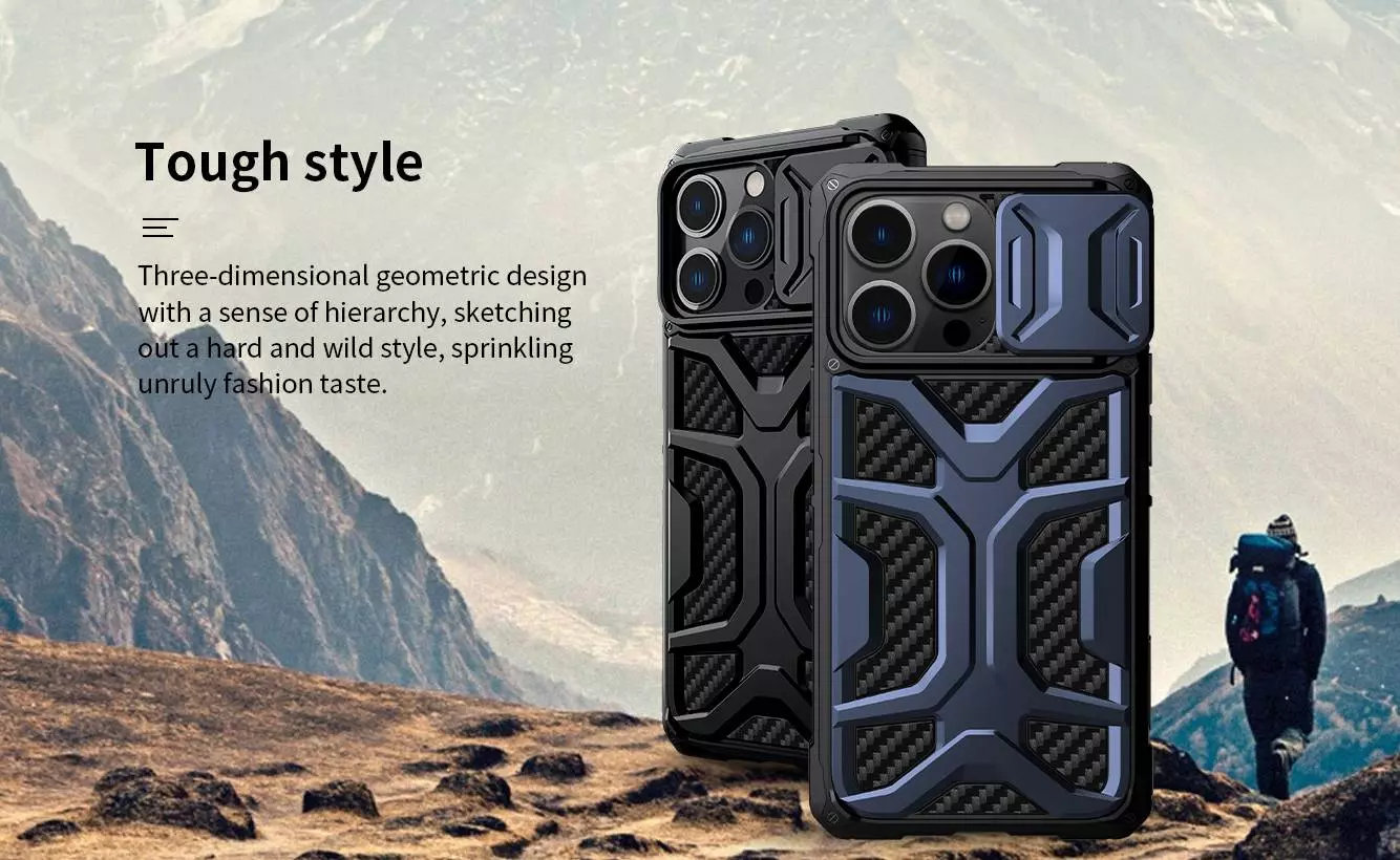 Чехол бампер Nillkin Adventurer для iPhone 13 Pro Max Blue (Синий)
