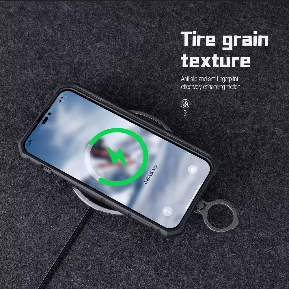 Чехол бампер для iPhone 14 Pro Max Nillkin CamShield Armor Pro (шторка на камеру) Black (Черный)