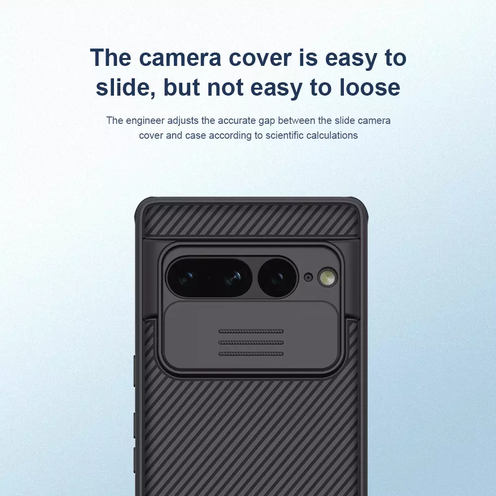 Протиударний чохол бампер Nillkin CamShield Pro (шторка на камеру) для Google Pixel 7 Pro Black (Чорний)