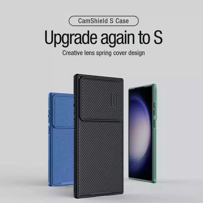 Противоударный чехол бампер Nillkin CamShield Leather S Magnetic (шторка на камеру) для Samsung Galaxy S23 Ultra Black (Черный) Противоударный чехол бампер Nillkin CamShield Leather S Magnetic (шторка на камеру) для Samsung Galaxy S23 Ultra Black (Черный)