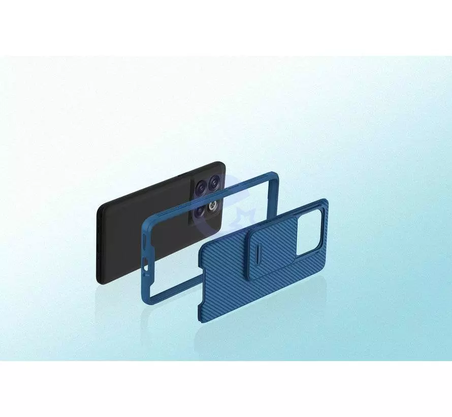 Протиударний чохол бампер Nillkin CamShield (шторка на камеру) для OnePlus 10T / Ace Pro Blue (Синій)