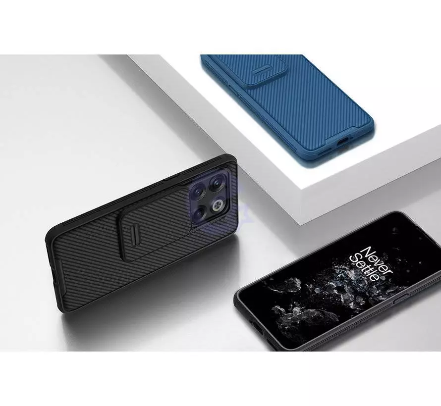 Протиударний чохол бампер Nillkin CamShield (шторка на камеру) для OnePlus 10T / Ace Pro Blue (Синій)