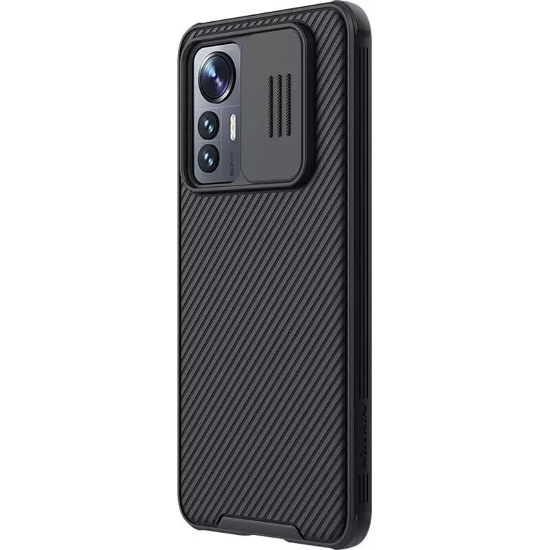 Протиударний чохол бампер Nillkin CamShield Pro (шторка на камеру) для Xiaomi 12 Lite Black (Чорний)