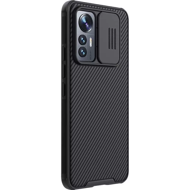 Протиударний чохол бампер Nillkin CamShield Pro (шторка на камеру) для Xiaomi 12 Lite Black (Чорний)