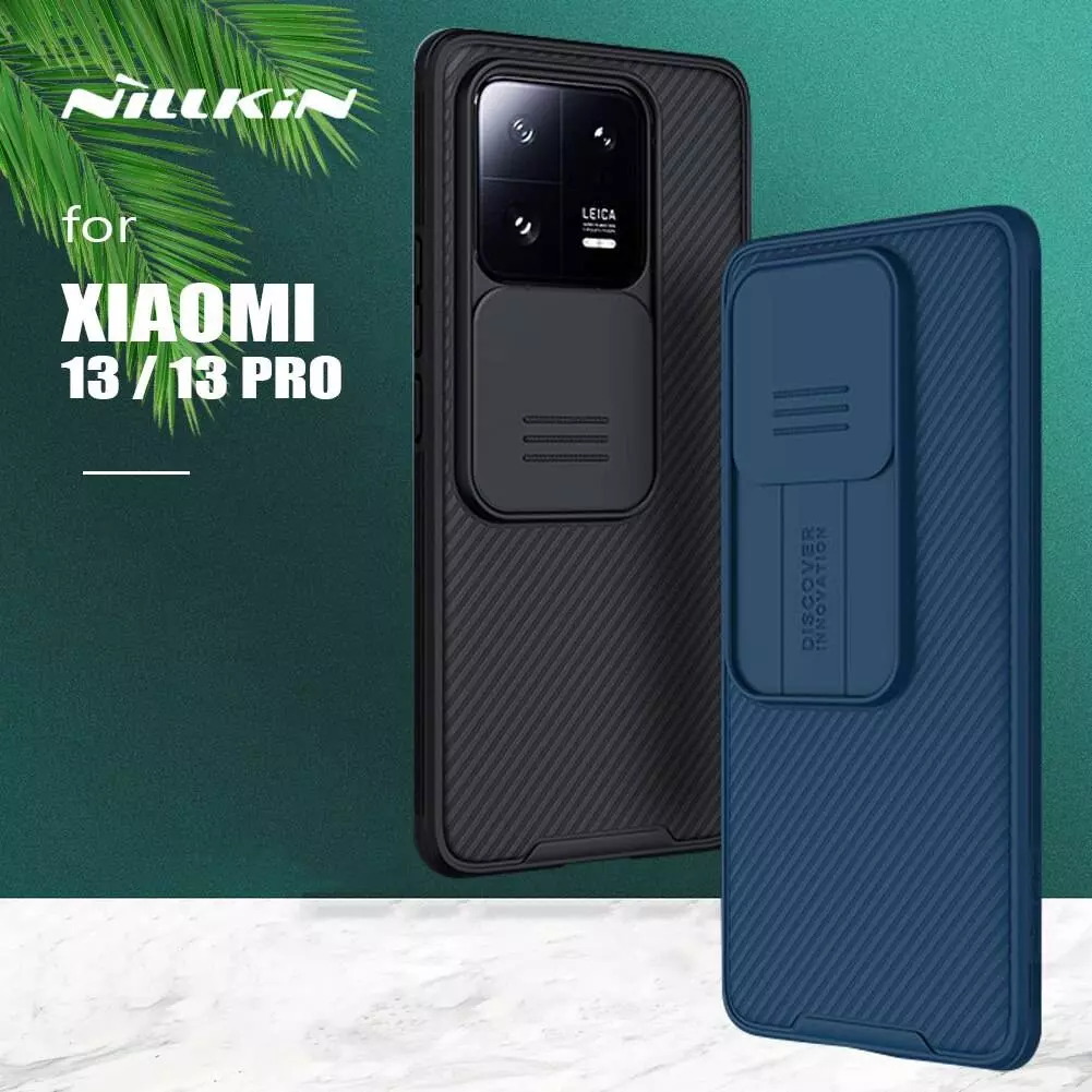 Протиударний чохол бампер Nillkin CamShield Pro (шторка на камеру) для Xiaomi 13 Green (Зелений)