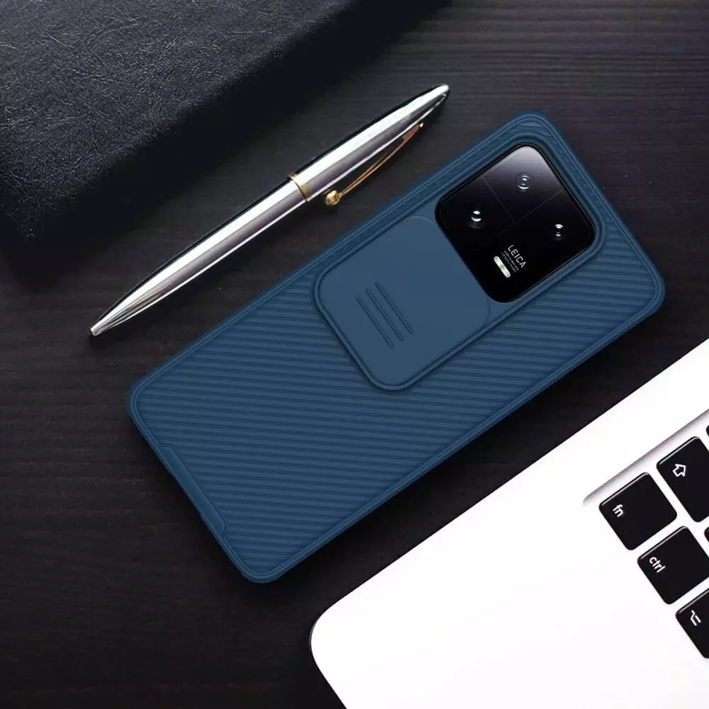 Протиударний чохол бампер Nillkin CamShield Pro (шторка на камеру) для Xiaomi 13 Green (Зелений)