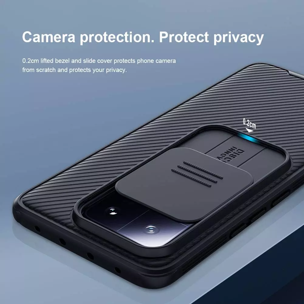 Протиударний чохол бампер Nillkin CamShield Pro (шторка на камеру) для Xiaomi 13 Green (Зелений)