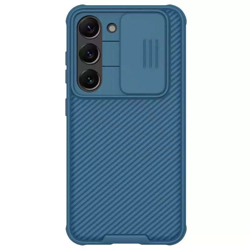 Протиударний чохол бампер Nillkin CamShield Pro (шторка на камеру) для Samsung Galaxy S23 Plus Blue (Синій)