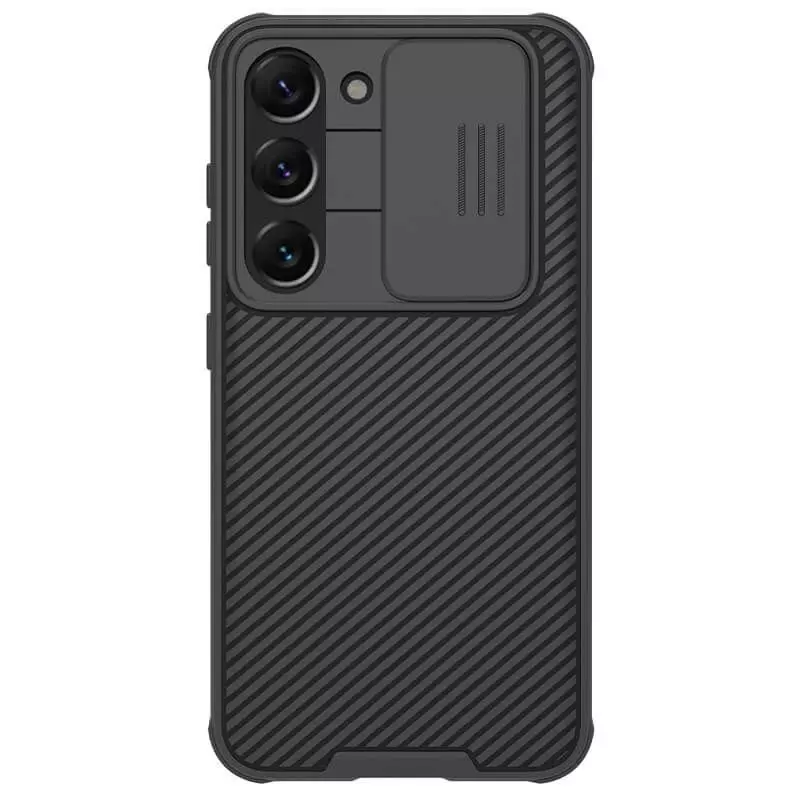 Протиударний чохол бампер Nillkin CamShield Pro (шторка на камеру) для Samsung Galaxy S23 Plus Black (Чорний)