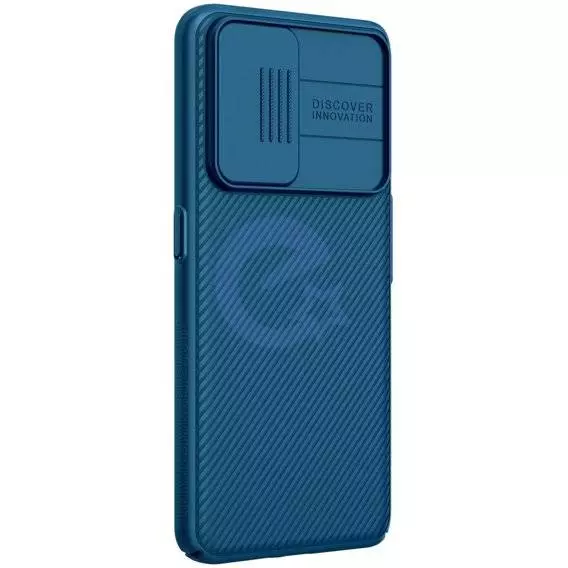 Протиударний чохол бампер Nillkin CamShield (шторка на камеру) для Realme GT Neo 3 Blue (Синій)