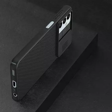 Противоударный чехол бампер Nillkin CamShield (шторка на камеру) для Samsung Galaxy M23 / Galaxy M13 Blue (Синий)