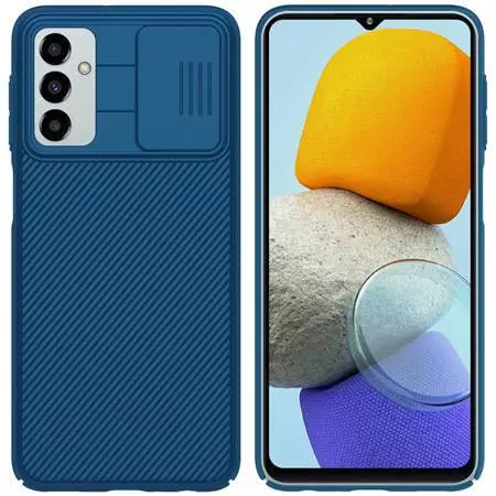 Противоударный чехол бампер Nillkin CamShield (шторка на камеру) для Samsung Galaxy M23 / Galaxy M13 Blue (Синий)