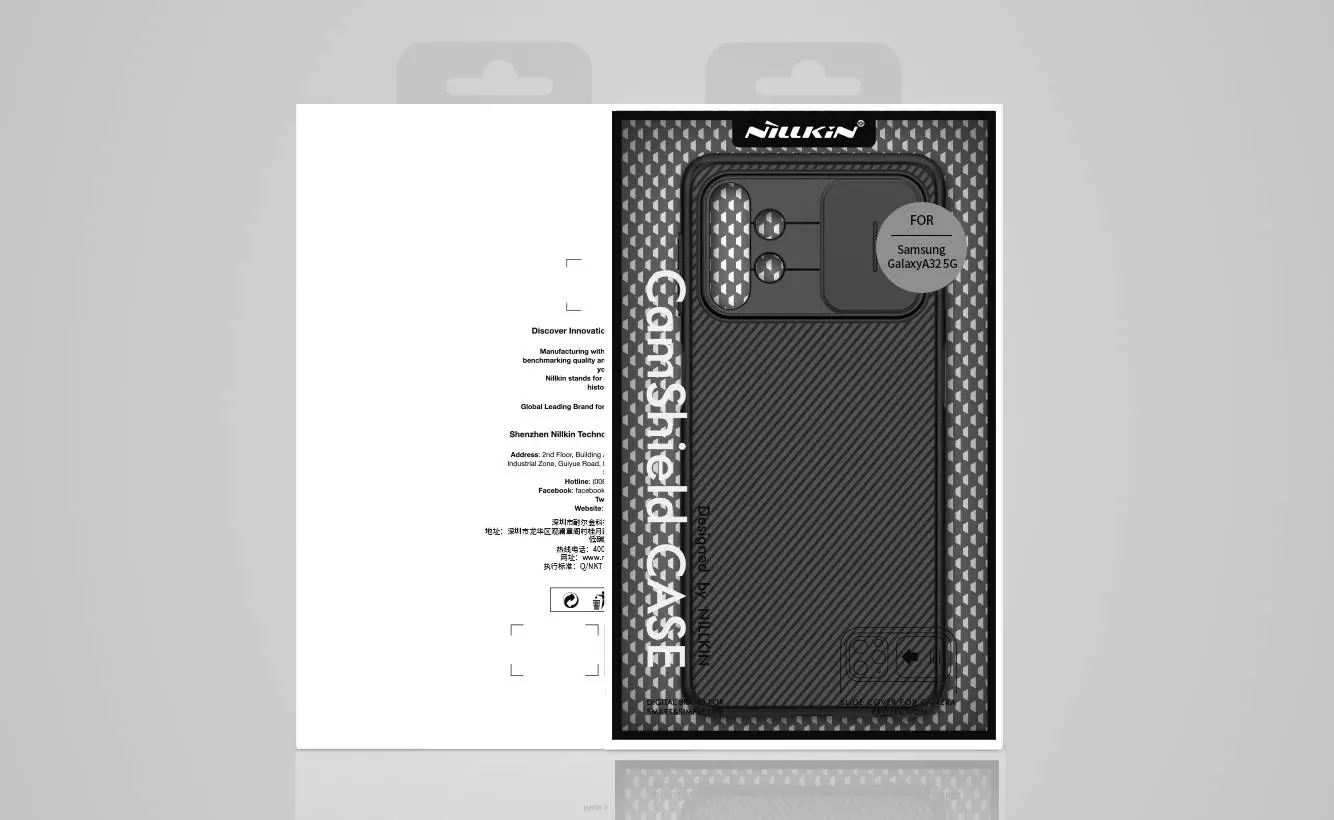 Противоударный чехол бампер Nillkin CamShield (шторка на камеру) для Samsung Galaxy A04s / Galaxy A13 5G / Galaxy A13 / Galaxy A32 5G / Galaxy M32 5G Black (Черный)
