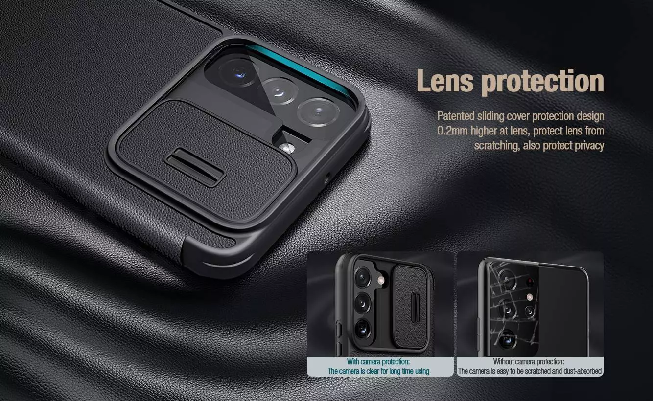 Чехол бампер Nillkin Qin Pro (plain leather) для Samsung Galaxy S22 Green (Зеленый) Чехол бампер Nillkin Qin Pro (plain leather) для Samsung Galaxy S22 Green (Зеленый)