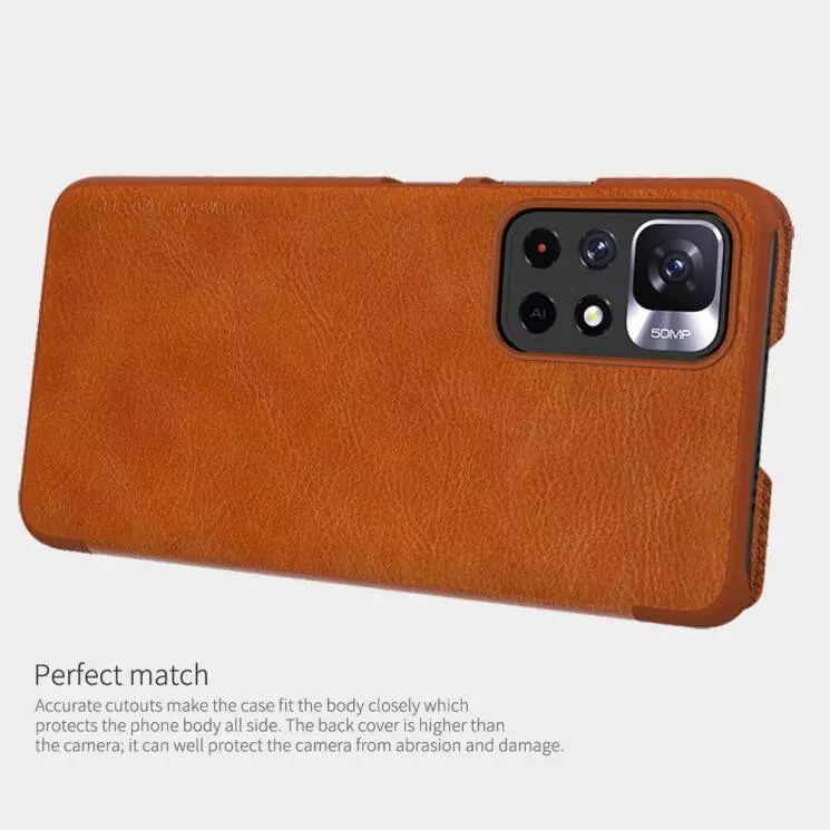 Чехол книжка Nillkin Qin для Xiaomi Poco M4 5G / Redmi Note 11R Black (Черный) Чехол книжка Nillkin Qin для Xiaomi Poco M4 5G / Redmi Note 11R Black (Черный)